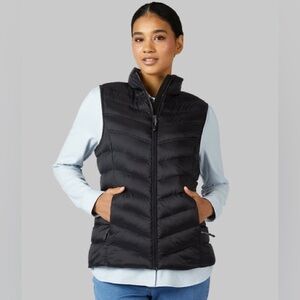 Black Quilted Puffer Vest - Women's Lightweight Vest